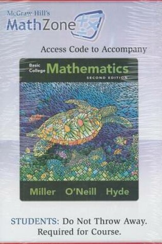 Cover of McGraw-Hill's MathZone Access Code to Acompany Basic College Mathematics