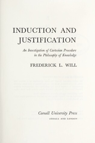 Cover of Induction and Justification