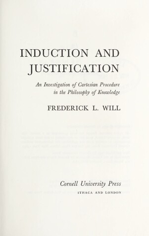 Book cover for Induction and Justification