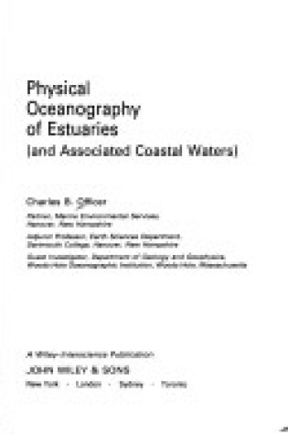 Cover of Physical Oceanography of Estuaries and Associated Coastal Waters