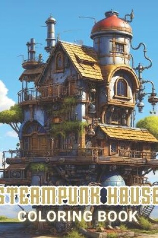 Cover of Steampunk House Coloring Book