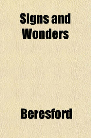 Cover of Signs and Wonders