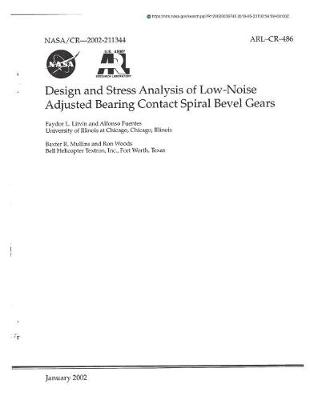 Book cover for Design and Stress Analysis of Low-Noise Adjusted Bearing Contact Spiral Bevel Gears