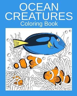 Book cover for Ocean Creatures Coloring Book