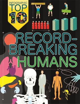 Book cover for Infographic: Top Ten: Record-Breaking Humans