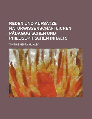 Book cover for Reden Und Aufsatze Naturwissenschaftlichen Padagogischen Und Philosophischen Inhalts