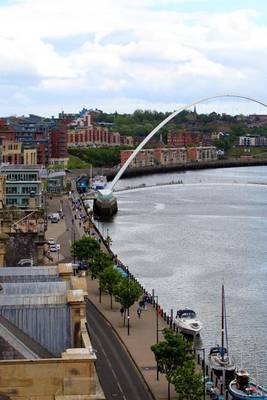 Book cover for An Aerial View of Millenium Bridge in Newcastle, England