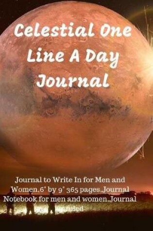 Cover of Celestial One Line a Day Journal