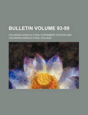 Book cover for Bulletin Volume 93-99