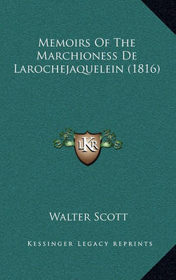 Book cover for Memoirs of the Marchioness de Larochejaquelein (1816)