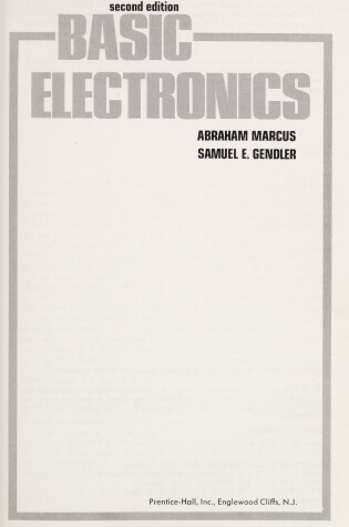 Cover of Basic Electronics