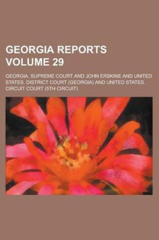 Cover of Georgia Reports Volume 29