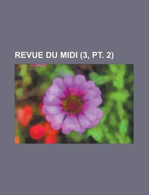 Book cover for Revue Du MIDI (3, PT. 2 )