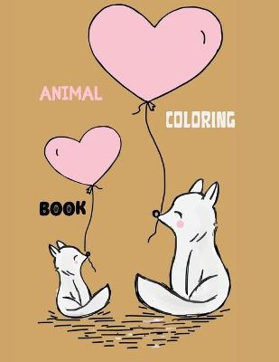 Book cover for Animal Coloring Book