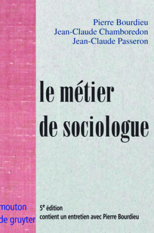 Cover of Le métier de sociologue