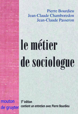 Book cover for Le métier de sociologue