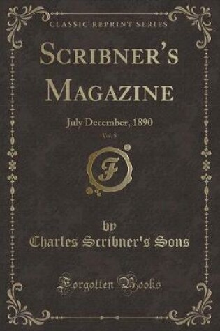 Cover of Scribner's Magazine, Vol. 8