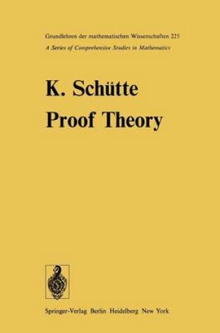 Cover of Proof Theory