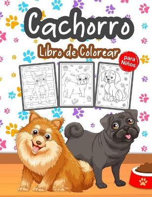 Book cover for Cachorro Libro de Colorear para Niños