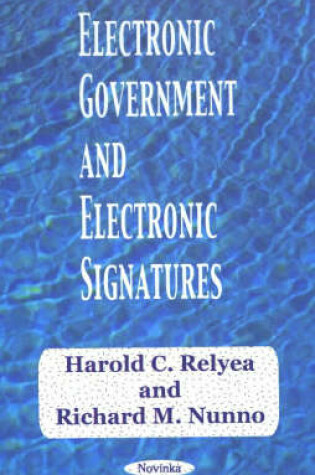 Cover of Electronic Government and Electronic Signatures