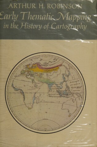 Cover of Early Thematic Mapping in the History of Cartography