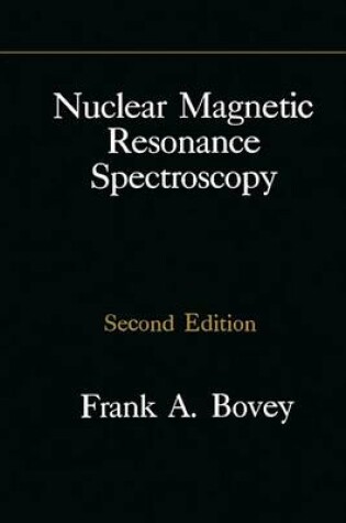 Cover of Nuclear Magnetic Resonance Spectroscopy