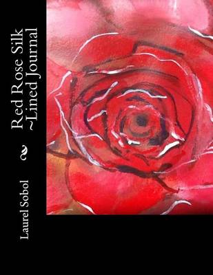 Cover of Red Rose Silk Lined Journal