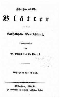 Book cover for Historisch-politische Blatter fur das katholische Deutschland