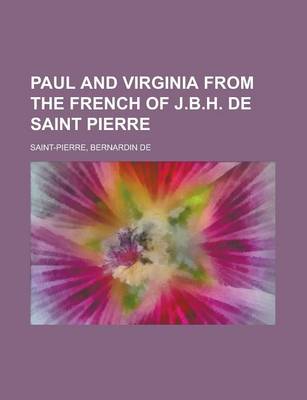 Book cover for Paul and Virginia from the French of J.B.H. de Saint Pierre