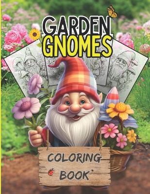 Book cover for Garden Gnome Coloring Book