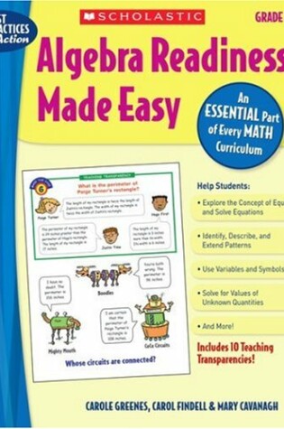 Cover of Algebra Readiness Made Easy: Grade 6