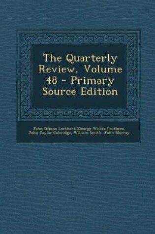 Cover of The Quarterly Review, Volume 48 - Primary Source Edition