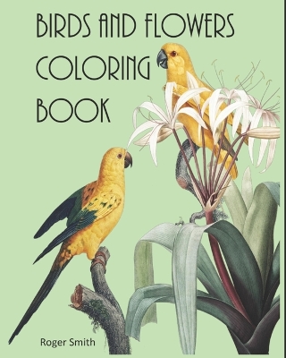 Book cover for Birds and Flowers Coloring Book