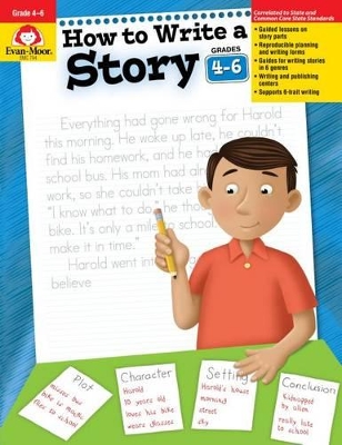 Book cover for How to Write a Story, Grades 4-6