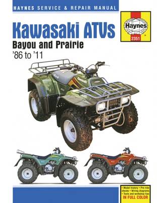 Book cover for Kawasaki Bayou/Prairie Automotive Repair Manual