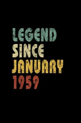 Cover of Legend since vintage January 1959 Retro Vintage