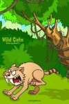 Book cover for Wild Cats Coloring Book 2