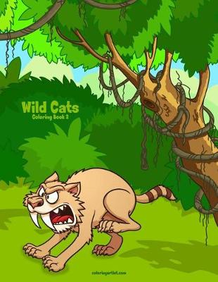 Cover of Wild Cats Coloring Book 2