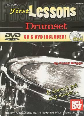 Book cover for First Lessons Drumset