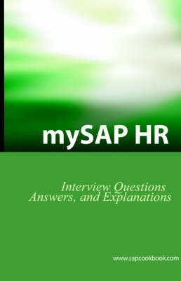 Book cover for MySAP HR Interview Questions, Answers and Explanations