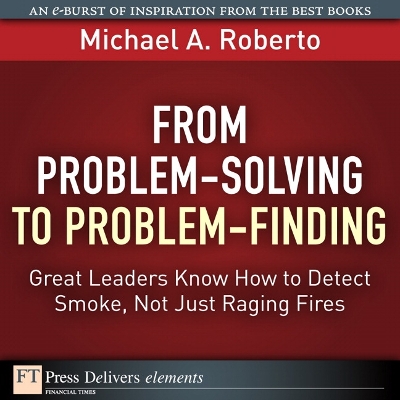 Book cover for From Problem-Solving to Problem-Finding