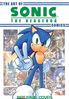 Book cover for The Art Of Sonic The Hedgehog Comics