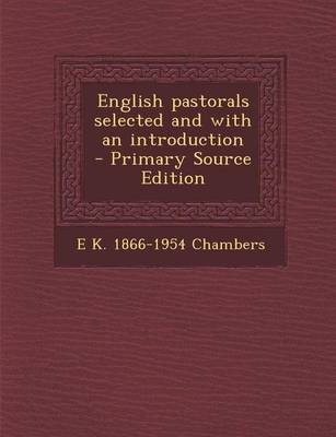 Book cover for English Pastorals Selected and with an Introduction