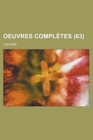 Cover of Oeuvres Completes (63 )