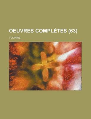 Book cover for Oeuvres Completes (63 )