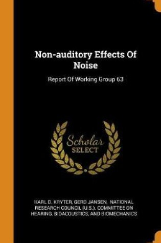 Cover of Non-Auditory Effects of Noise