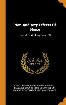 Book cover for Non-Auditory Effects of Noise