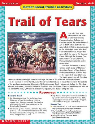 Book cover for Trail of Tears