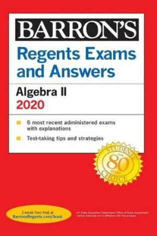 Cover of Regents Exams and Answers: Algebra II 2020