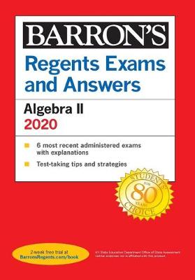 Book cover for Regents Exams and Answers: Algebra II 2020